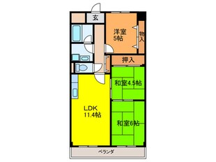 シャロ－ム辻本の物件間取画像